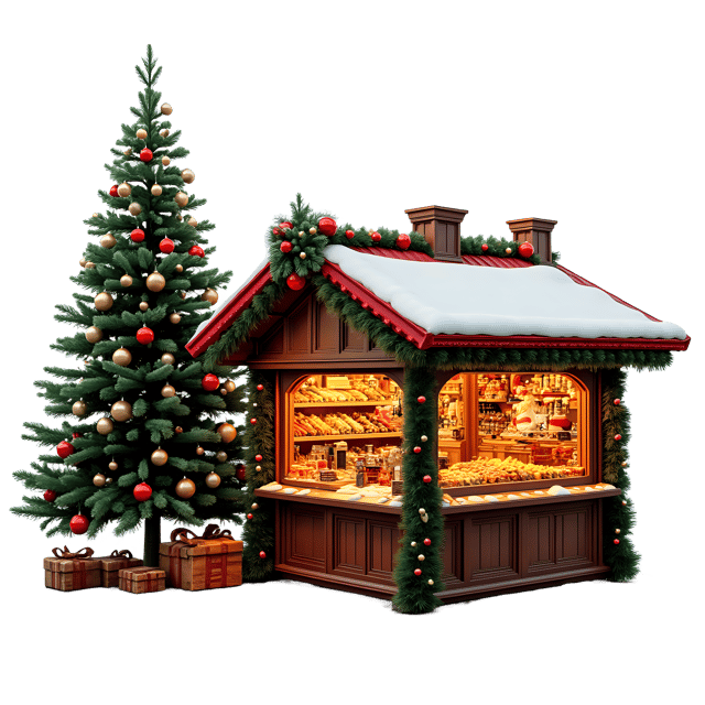 Free transparent PNG: Christmas Market PNG Clipart  Ideal for Holiday Crafts, Decorations  Marketing