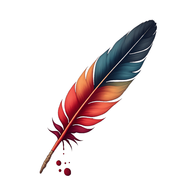Free transparent PNG: Feather Dipped in Paint  Art Clipart, free download png