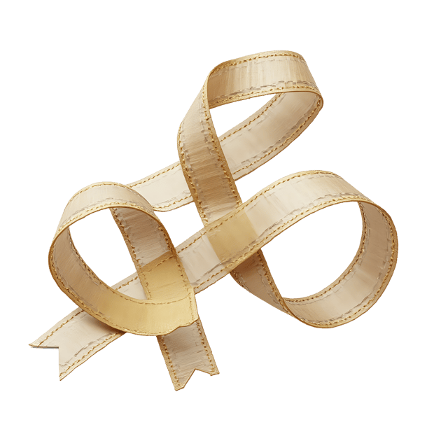 Free transparent PNG: Curled Ribbon with Metallic Threads  Free Elegant Clipart PNG Download
