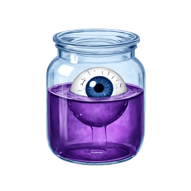 Free transparent PNG: Eyeball Jar with Purple Liquid  Halloween Clipart, free transparent png download