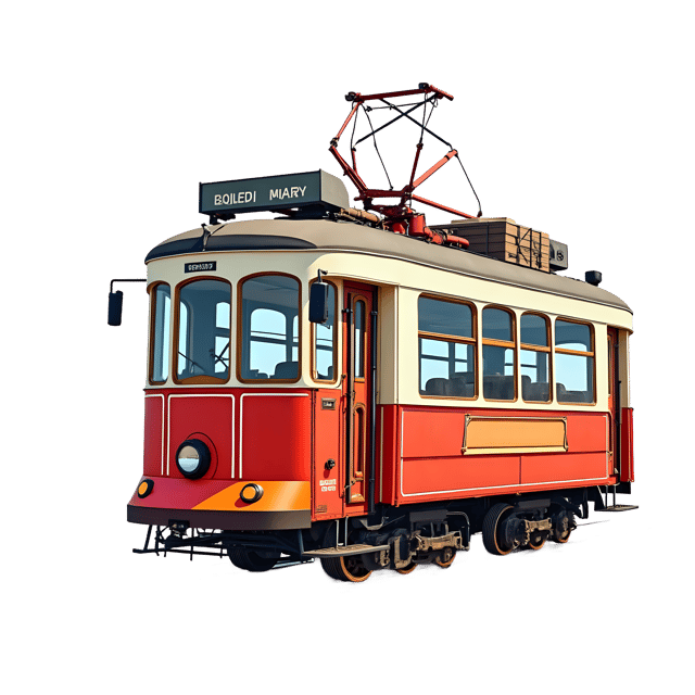 Free transparent PNG: Vintage Cartoon Trolley  Classic Public Transportation Clipart, free downloadable png