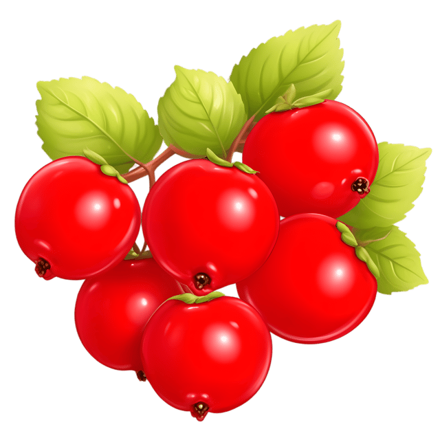 Free transparent PNG: Bright Red Serviceberries PNG Illustration with Transparent Background