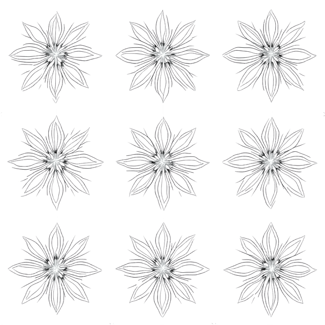 Free transparent PNG: Symmetrical Pattern of Intersecting Lines and Curves Transparent PNG for Decorative Design