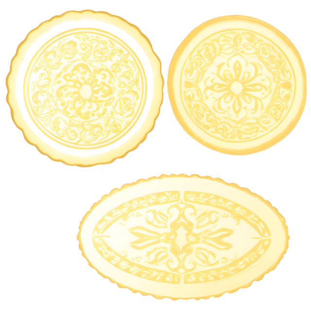 Free transparent PNG: Golden Inked Stamp with Intricate Designs - Transparent PNG
