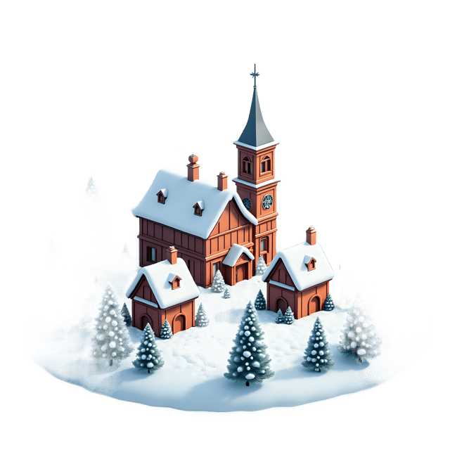 Free transparent PNG: Tiny VillagePNG Swirling Snowflakes Transparent Background