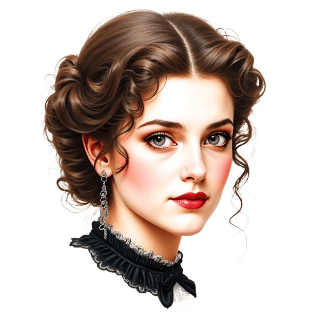 Free transparent PNG: Victorian Woman Portrait  Historical Figure Artwork, free download png