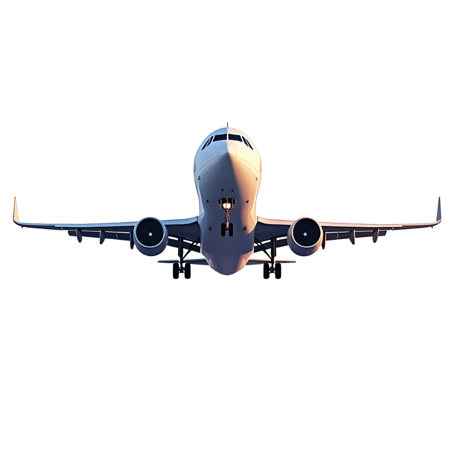 Free transparent PNG: Airplane Landing Transparent PNG Background for Aviation and Travel Imagery