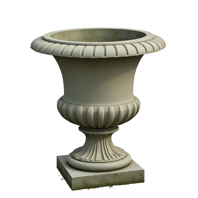 Free transparent PNG: Concrete Garden Urn  Decorative Outdoor Container, free downloadable png