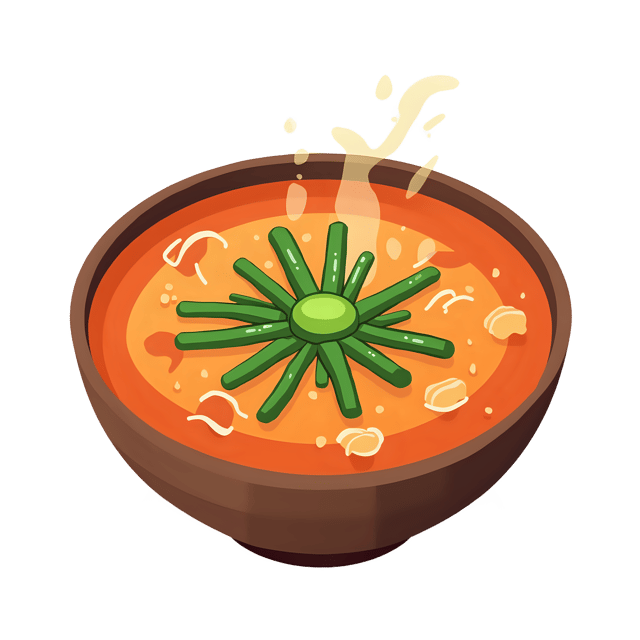 Free transparent PNG: Hot and Sour Soup with Scallion Garnish  Free PNG Download