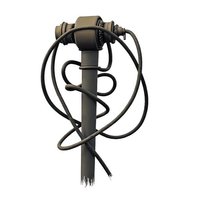 Free transparent PNG: Coiled Wires on Metal Arm  Industrial Clipart, free downloadable png