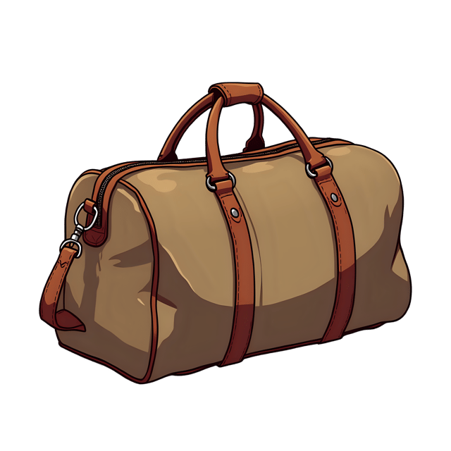 Free transparent PNG: Duffel Bag  Travel Gear Clipart, free downloadable png