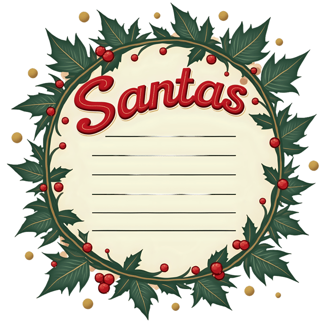 Free transparent PNG: Santas List PNG Clipart  Perfect for Holiday Projects  Crafts
