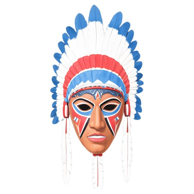 Free transparent PNG: Native American Mask PNG with Transparent Background for Art and Craft Projects