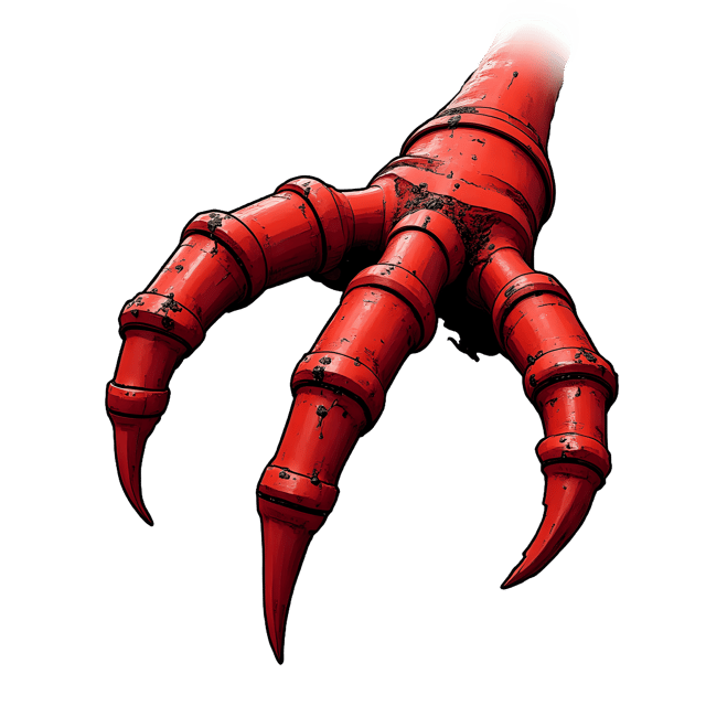 Free transparent PNG: Claw with Chipped Red Paint  Detailed Artwork, free png download