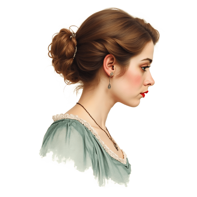 Free transparent PNG: Victorian Woman Portrait  Profile Cameo Clipart, Free Download PNG