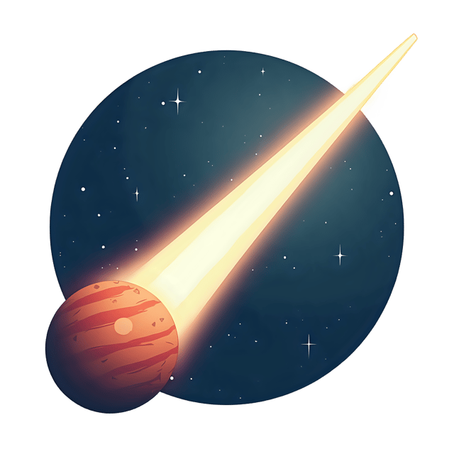 Free transparent PNG: Comet with Tail  Space Theme Clipart, free transparent png download