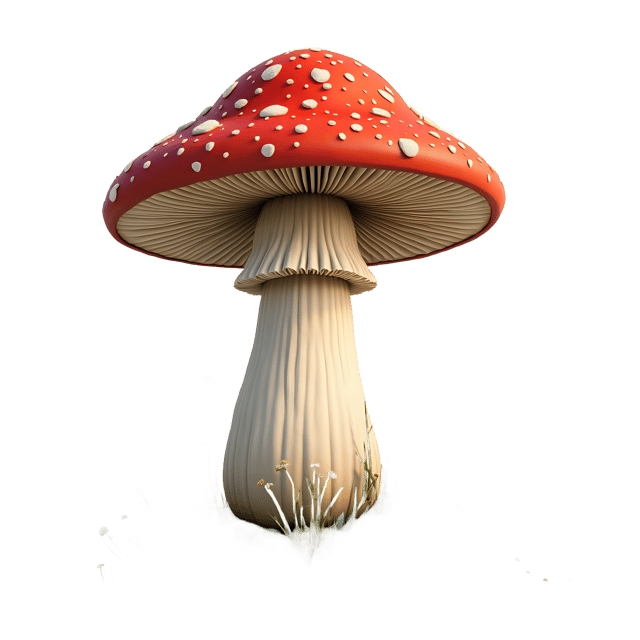 Free transparent PNG: Brave Mushroom PNG with Transparent Background for Art and Design