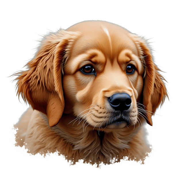 Free transparent PNG: Detailed Dog Fur Painting with Transparent Background PNG Format