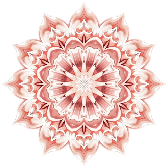 Free transparent PNG: Delicate Symmetrical Mandala in Soft Pastel Tones