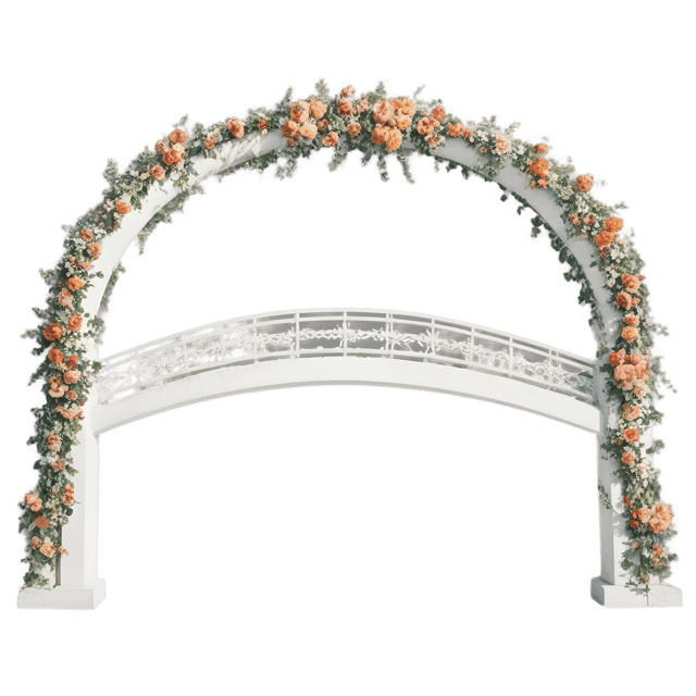 Free transparent PNG: Floral Bridge with Garlands PNG Transparent Background
