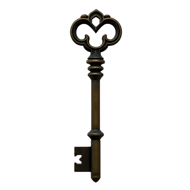 Free transparent PNG: Skeleton Key PNG Clipart  Unique Design Element for Projects