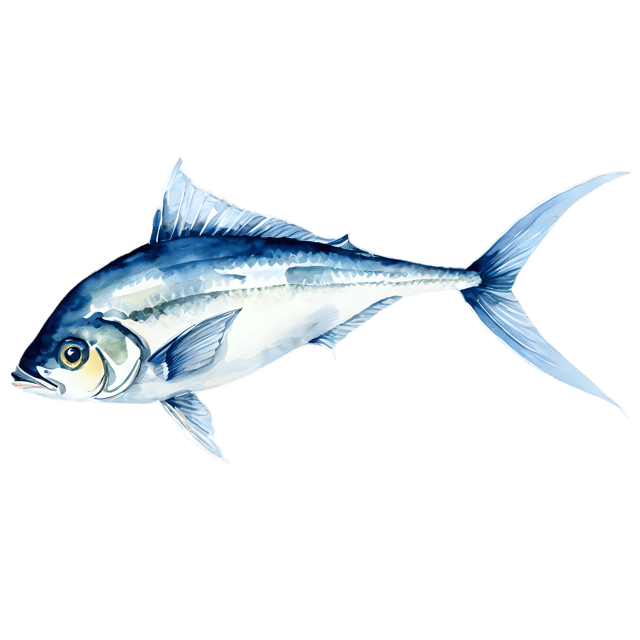 Free transparent PNG: Bluefish Watercolor Illustration – Transparent PNG