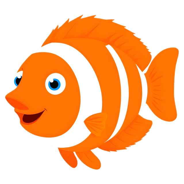 Free transparent PNG: Colorful Fish PNG with Transparent Background for Coral Reef and Marine Art