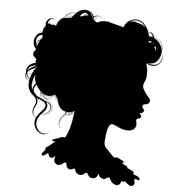 Free transparent PNG: Silhouette Portrait PNG  Perfect for Artistic Designs  Decor