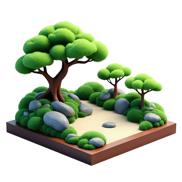 Free transparent PNG: Japanese Zen Garden PNG  Serene Decor for Meditation Spaces  Wellness Design