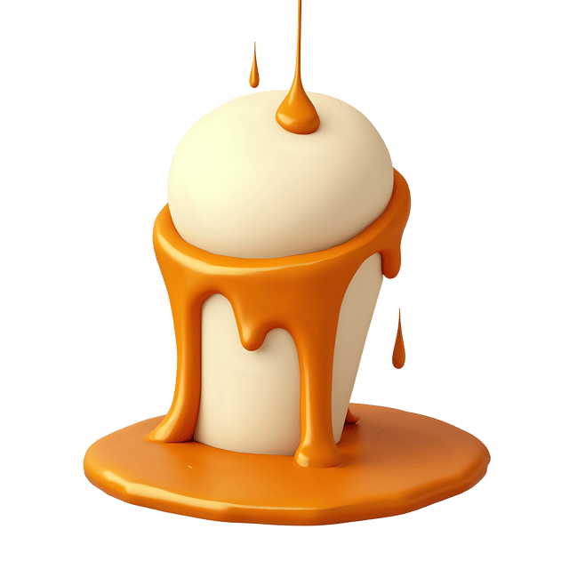 Free transparent PNG: Drizzled Caramel Scoop  Dessert Clipart, free transparent png download