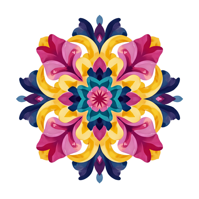 Free transparent PNG: Geometric Symmetrical Design PNG with Transparent Background for Vibrant Art