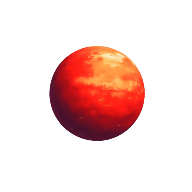Free transparent PNG: Fiery Red Planet  Space Theme Clipart, free downloadable png