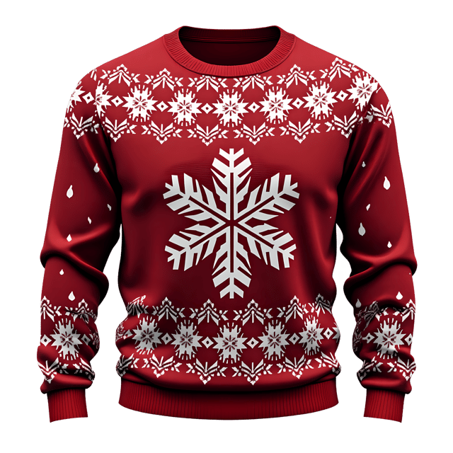 Free transparent PNG: Snowflake Christmas Sweater PNG  Festive Holiday Clothing Design for Kids  Adults