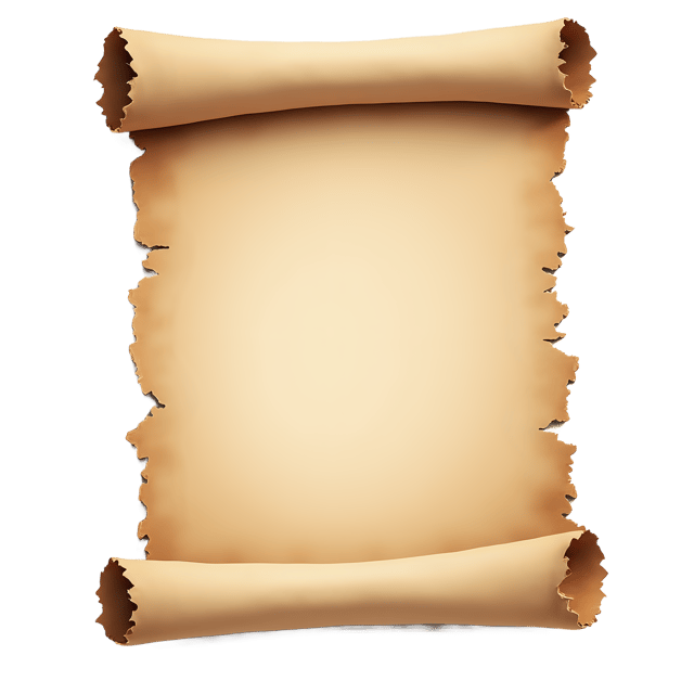 Free transparent PNG: Scroll with Torn Edge and Writing Fade  Historical Clipart, free downloadable png