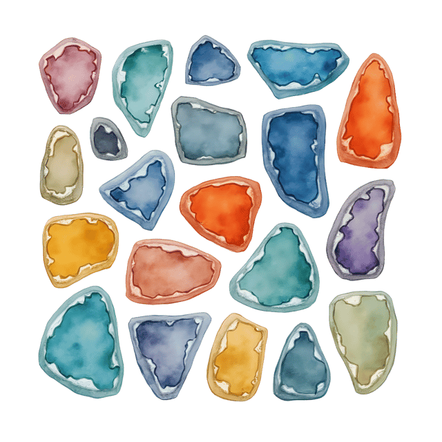 Free transparent PNG: Tinted Glass Tesserae PNG  Perfect for Decorative Designs  Crafts