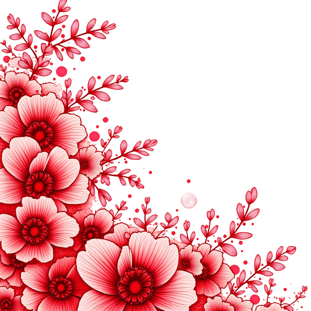 Free transparent PNG: Red Floral Fabric  Pattern Clipart, free downloadable png