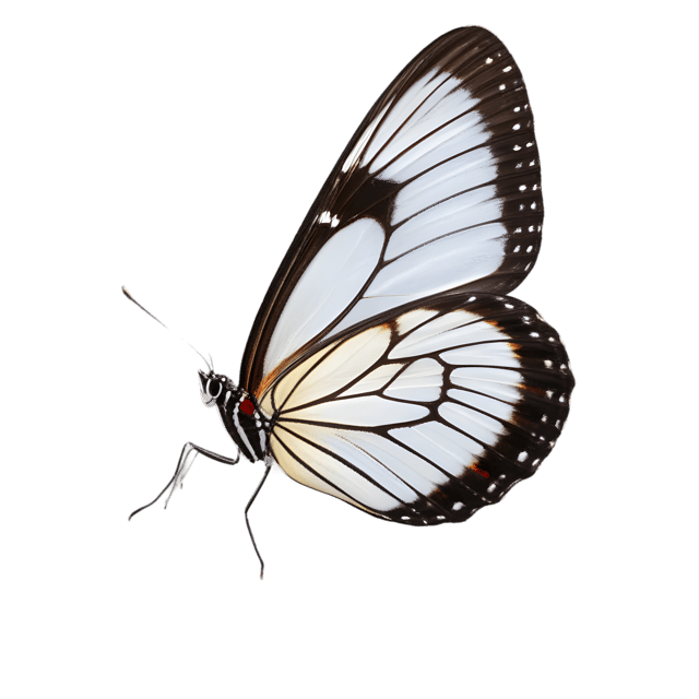 Free transparent PNG: Glasswing Butterfly Transparent PNG for Nature and Artistic Creations