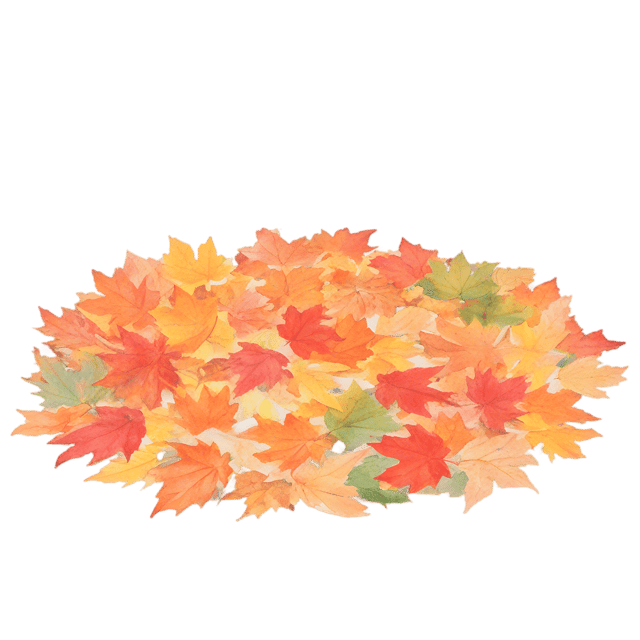 Free transparent PNG: Vivid Autumn Leaves on Quiet Pond PNG Background