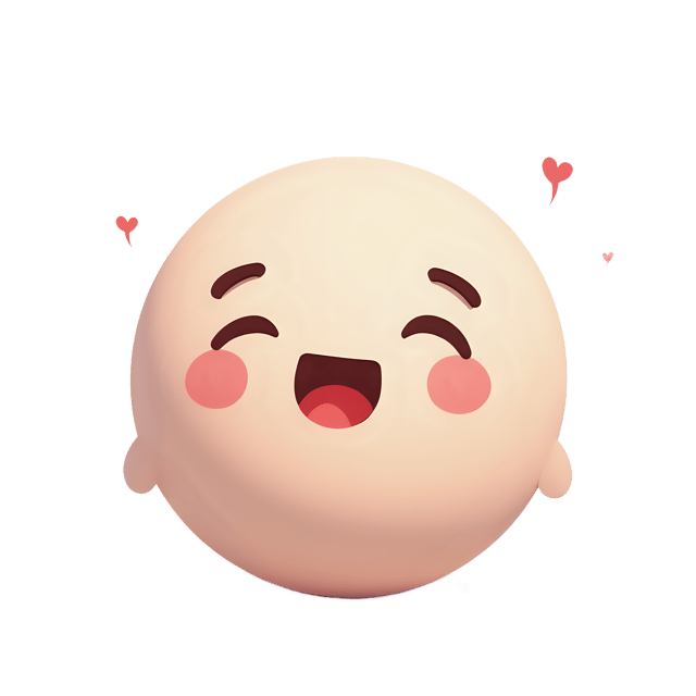 Free transparent PNG: Transparent Tiny Sphere with Surprised Expression PNG