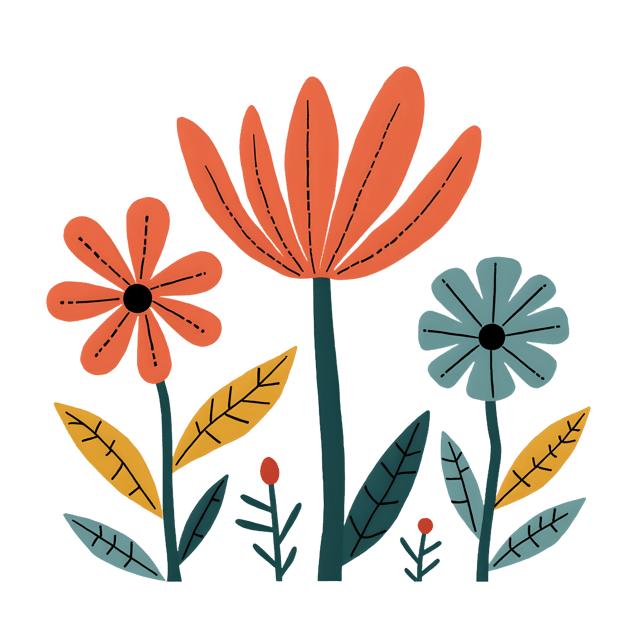 Free transparent PNG: Unique Quirky Flower PNG with Transparent Background