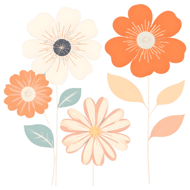 Free transparent PNG: Playful Patterned Flower PNG with Transparent Background for Art and Crafts