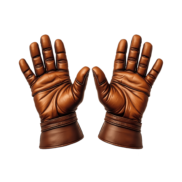 Free transparent PNG: Leather Gloves Granting Superhuman Strength PNG with Transparent Background for Artistic and Creative Use