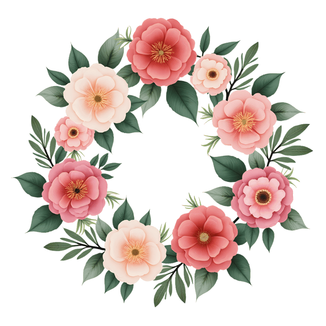 Free transparent PNG: Asymmetrical Floral Pattern PNG with Transparent Background