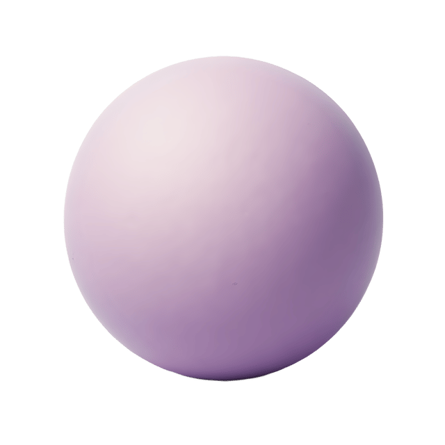 Free transparent PNG: Gentle Sphere in Lavender Design with Transparent Background