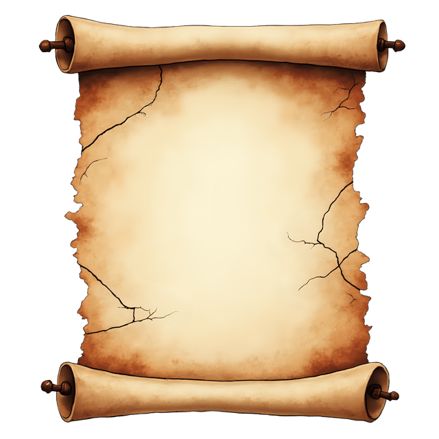 Free transparent PNG: Scroll with Cracked Ink Lines and Scorches  Medieval Art Clipart, free downloadable png