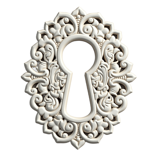 Free transparent PNG: Lace Keyhole Plate  Free Downloadable PNG Clipart