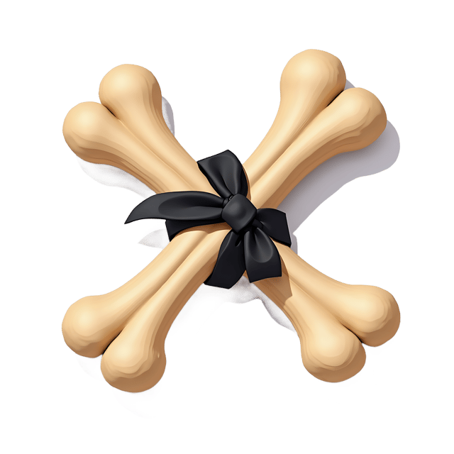 Free transparent PNG: Bones Tied with Black Ribbon  Halloween Clipart, free png download