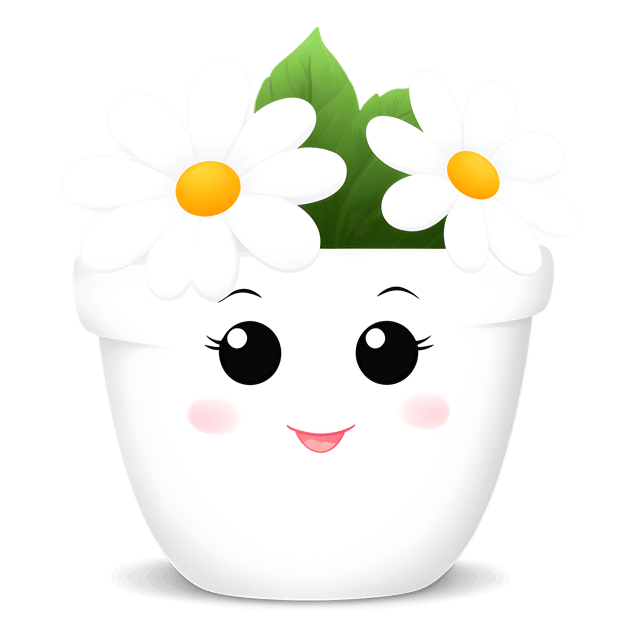 Free transparent PNG: Delicate White Ceramic Flower Pot PNG with Transparent Background
