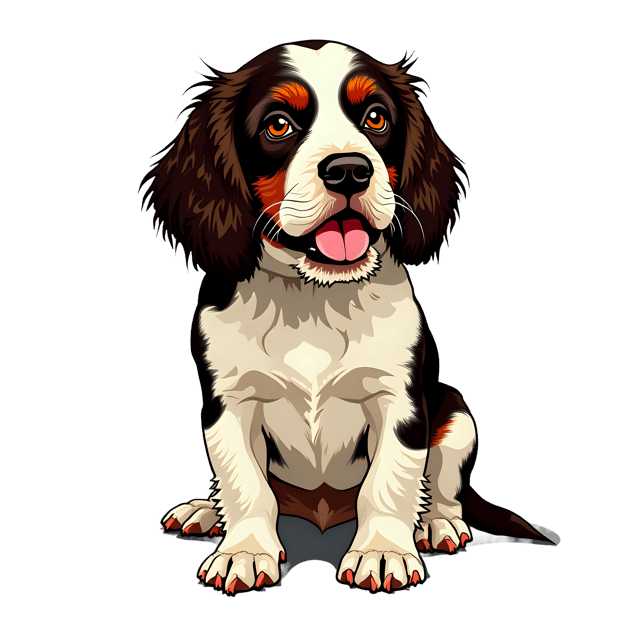 Free transparent PNG: English Springer Spaniel Dog PNG Clipart  Perfect for Pet Lovers  Design Projects