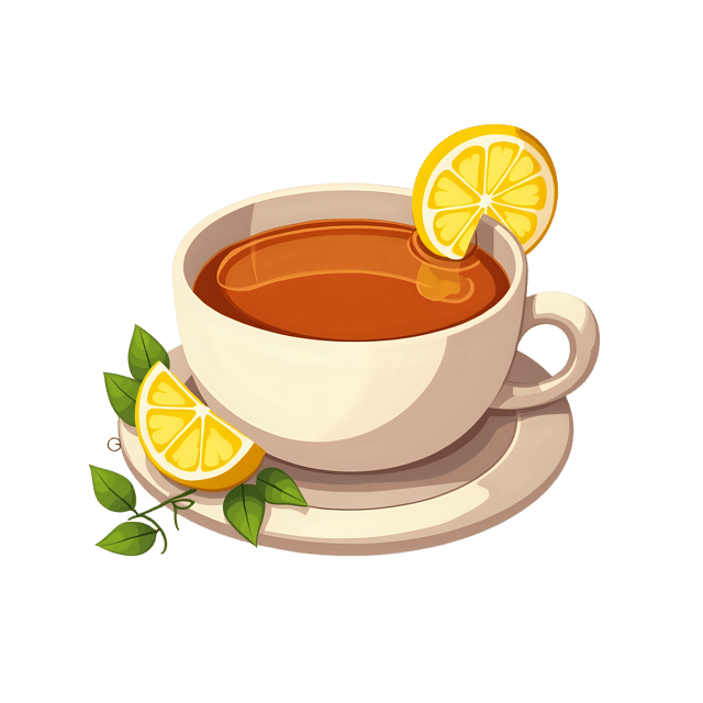 Free transparent PNG: Herbal Tea with Lemon Wedge PNG on Transparent Background